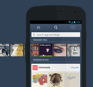 Aplicativo mobile do Tumblr ganhou um novo mecanismo de busca