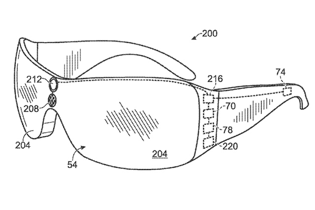 Patente mostra óculos com sensores