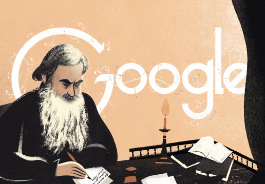Google Doodle Leo Tolstoy