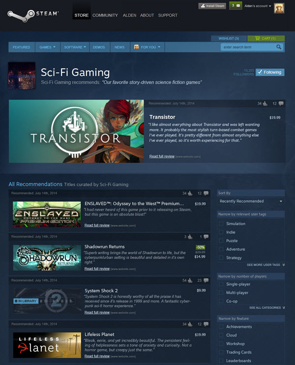 Steam Discovery Update