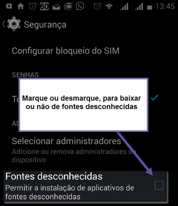Android - Configuracoes - Seguranca