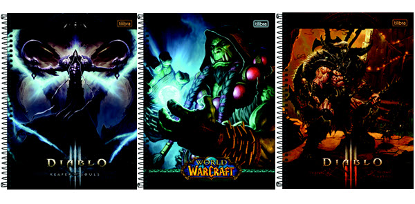 Cadernos Tilibra - World of Warcraft e Diablo III