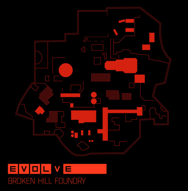 Evolve - Mapa Broken Hill Foundry