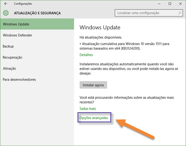 Windows 10 - Atualização e segurança