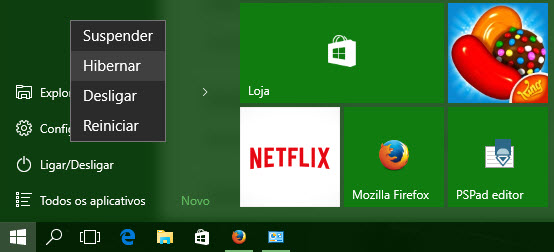 Windows 10 - Opções de energia