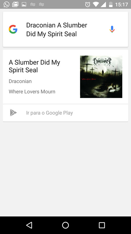 Google Now - Identificando música