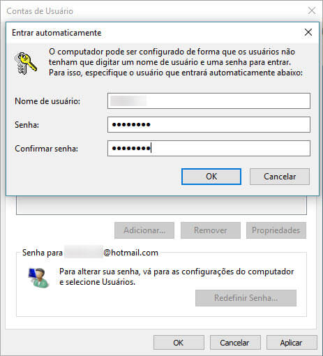 Windows 10 - Remoção de senha na inicialização